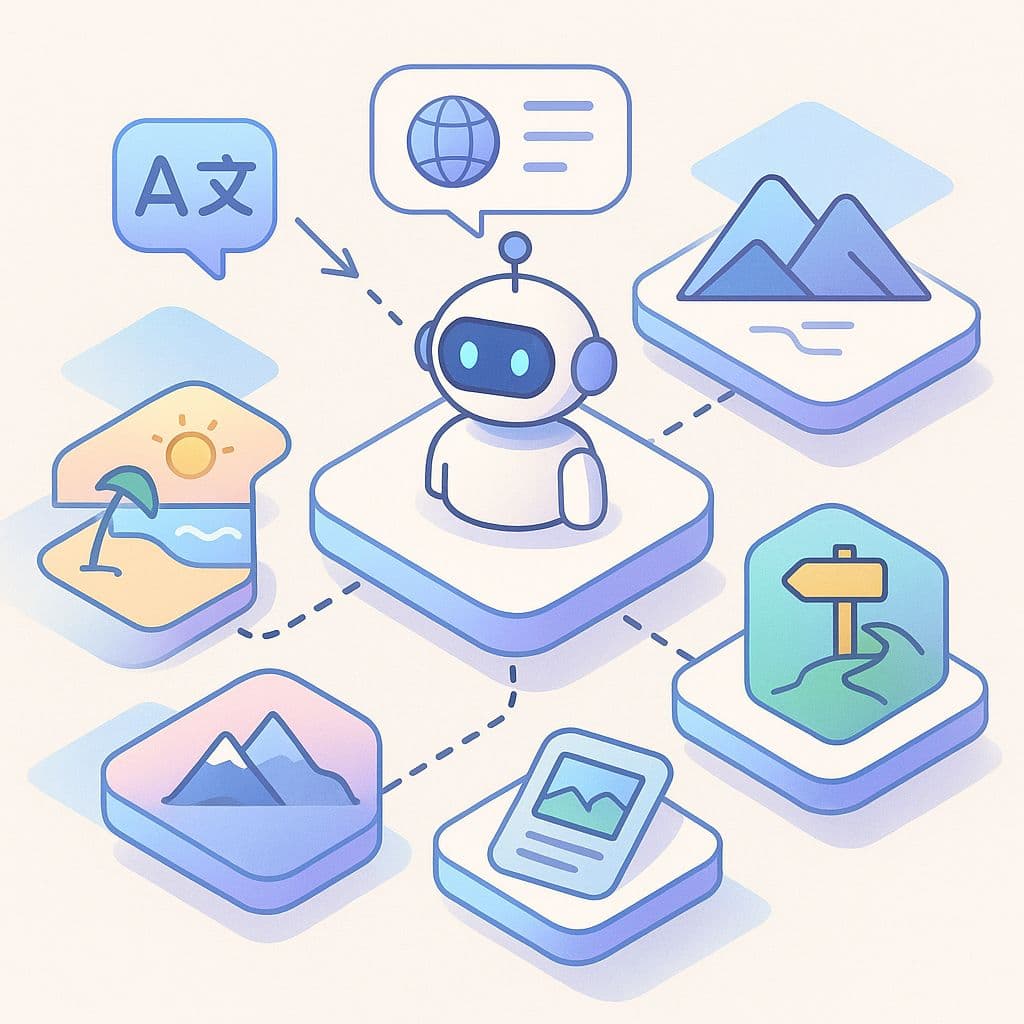 Virtual Tourist-Guide Agent illustration