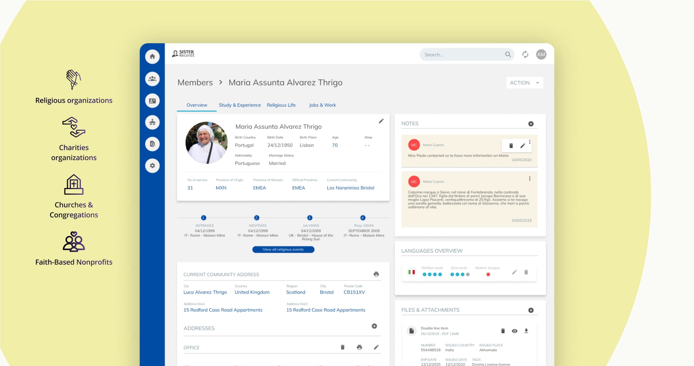 Global religious organisations — A custom cloud CRM for a religious network across 41 countries