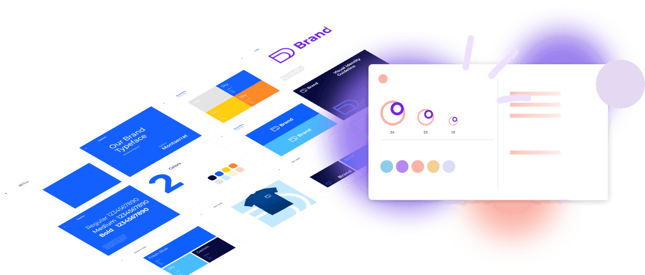 Brand and identity design illustration