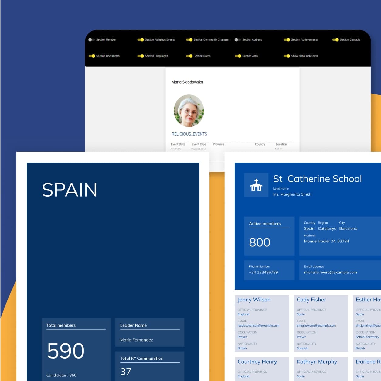 Global religious organisations — Member portal — events